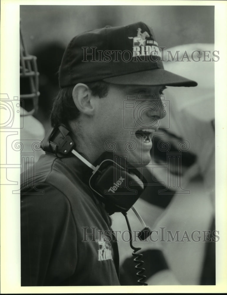 1991 Press Photo Mike Riley, Riders Football Coach - sas13102 - Historic Images