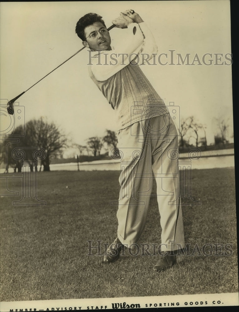 Press Photo Golfer Eric Monti, Wilson Sporting Goods Company Advisory Staff- Historic Images