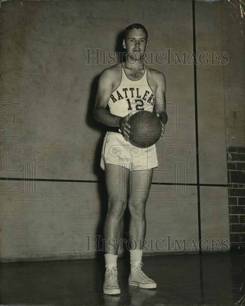 1955 Press Photo Jack Juen, St. Mary&#39;s Basketball Player - sas13428 - Historic Images