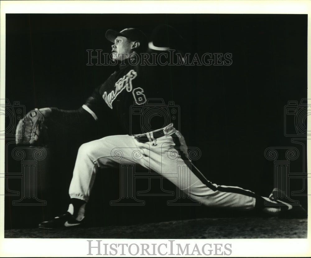 1994 Press Photo Chris Gonzales, Jefferson High School Baseball Player at Game - Historic Images
