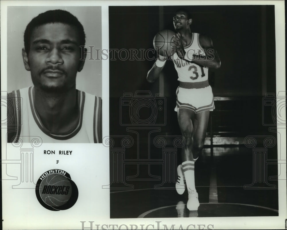Press Photo Ron Riley, Houston Rockets Basketball Player - sas13489 - Historic Images