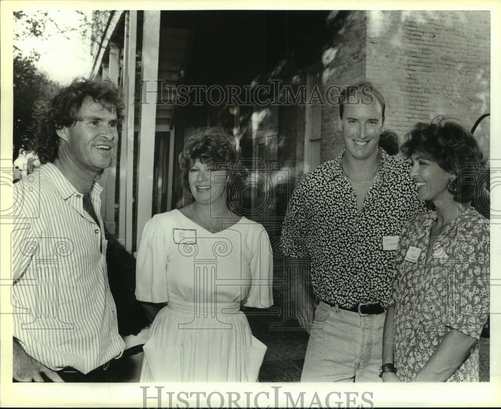 1989 Press Photo Eddie Edwards, Tennis Player for San Antonio Racquets at Event - Historic Images