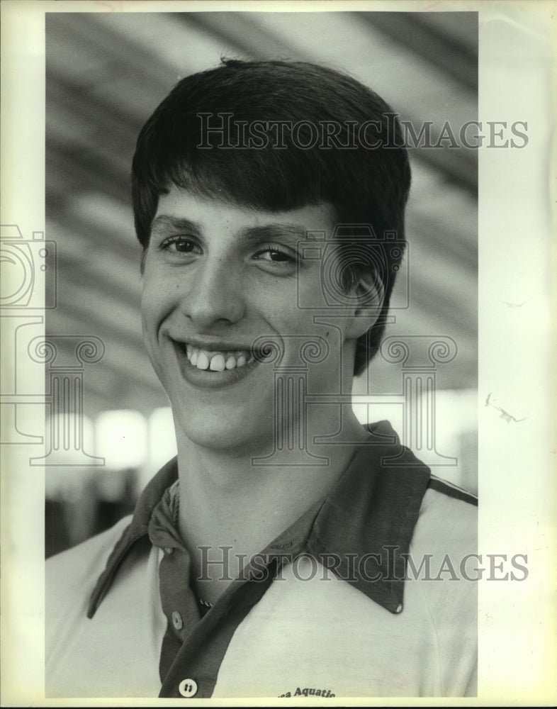 1986 Press Photo Swimmer Eddie Hoff, Jay High School - sas13703 - Historic Images