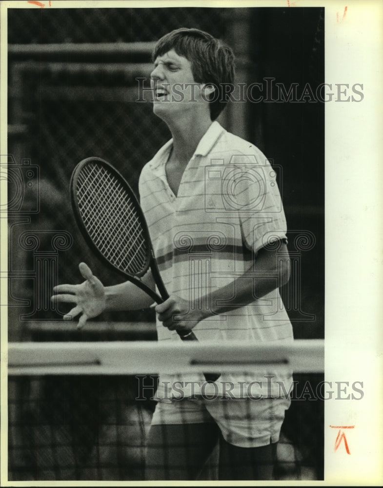 1986 Press Photo Jamie Malakoff, Alamo Heights High School Tennis Player- Historic Images