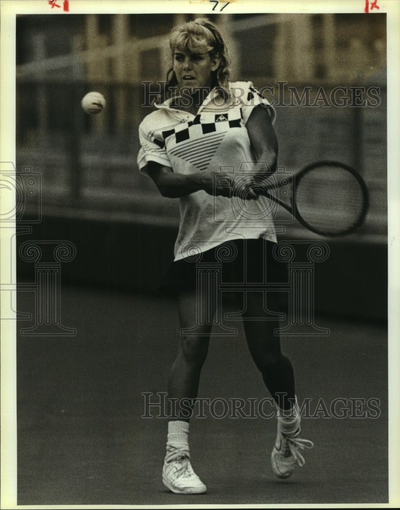 1988 Press Photo Diane Clark, Churchill High School Tennis Player at Match- Historic Images