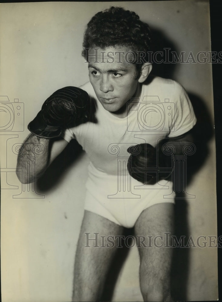 Press Photo Boxer Julio Cesar Jiminez - sas13756-Historic Images