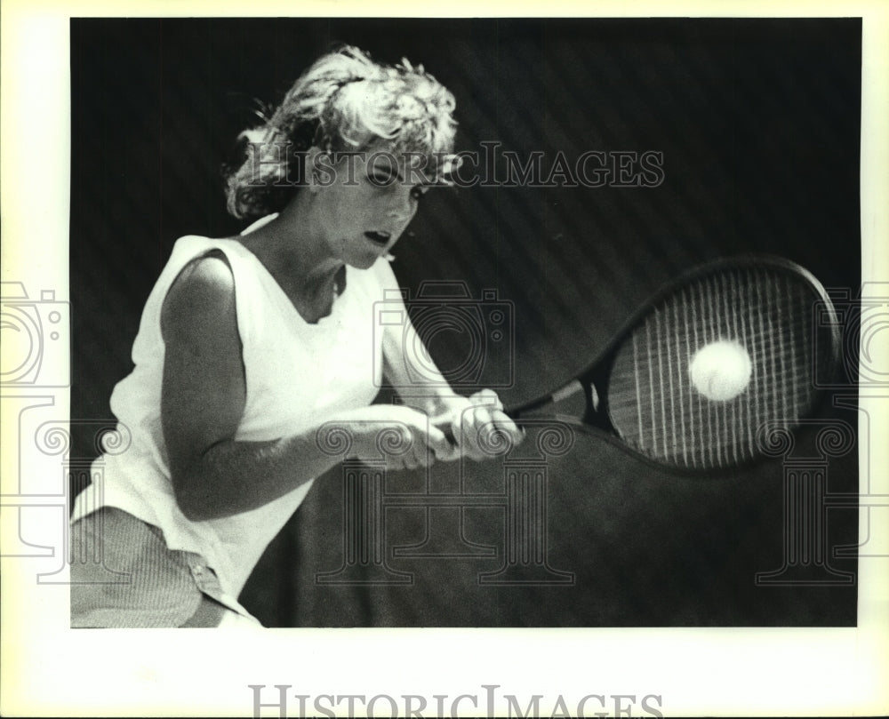 1987 Press Photo Diane Clark, Tennis Player at Match - sas13771 - Historic Images