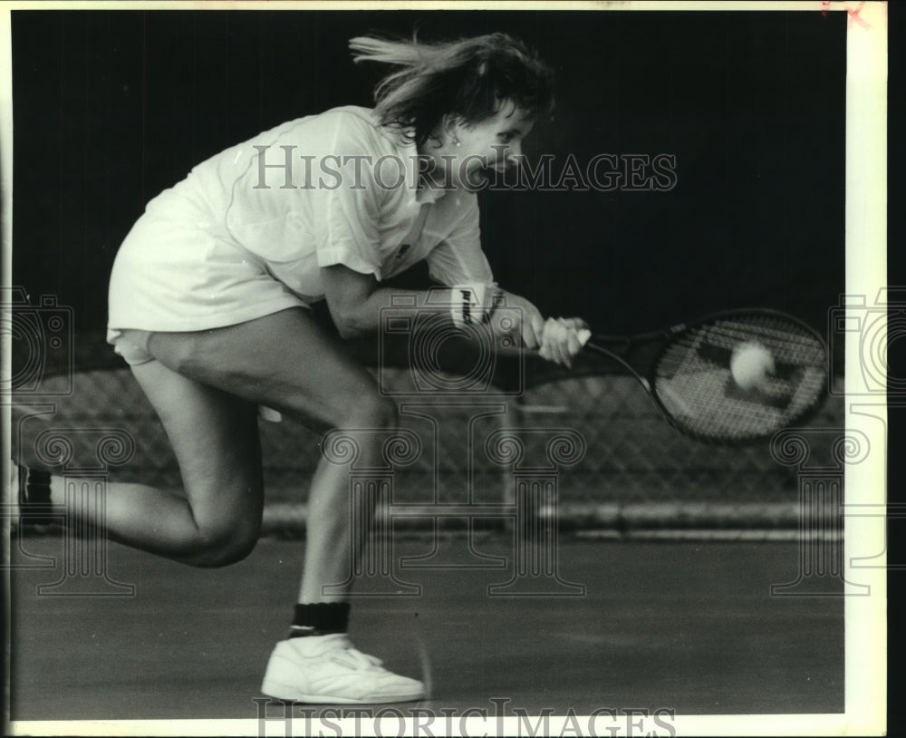 1988 Press Photo Audra Keller, University of Texas San Antonio Tennis Player - Historic Images