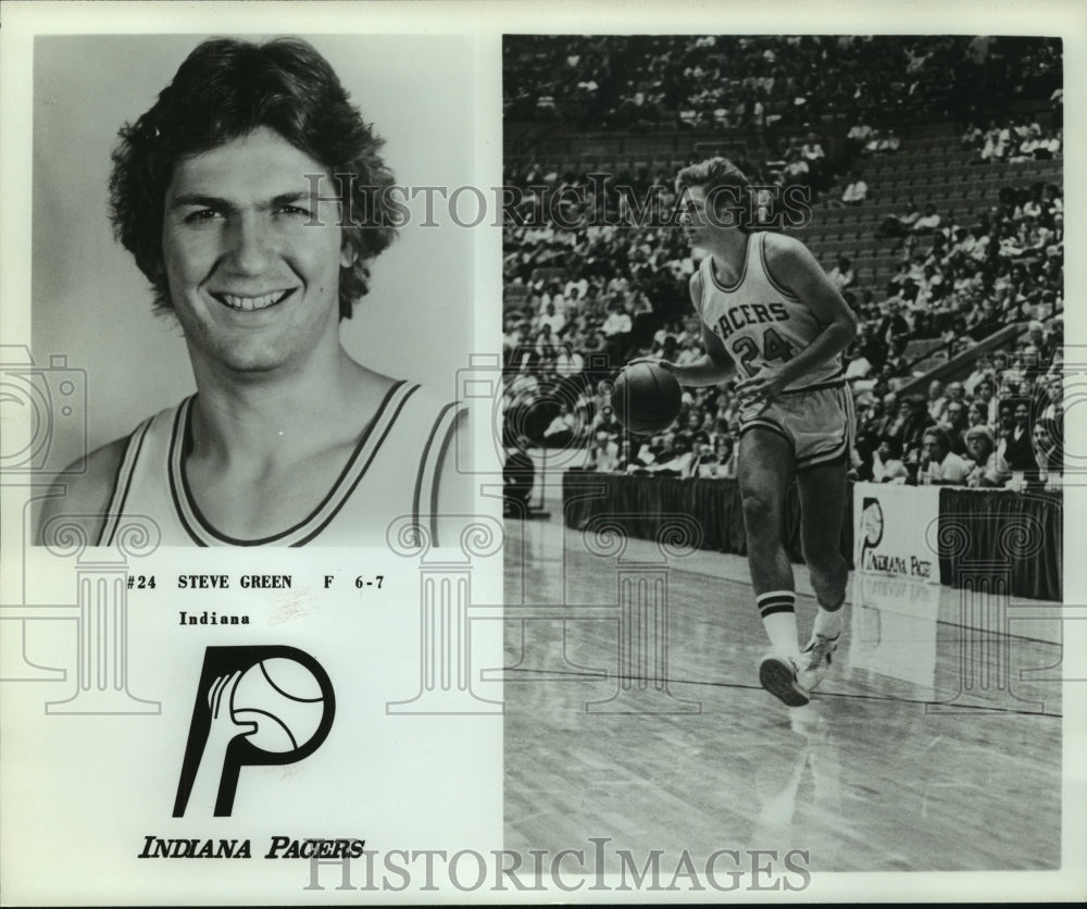 Press Photo Steve Green, Indiana Pacers Basketball Player - sas13816- Historic Images