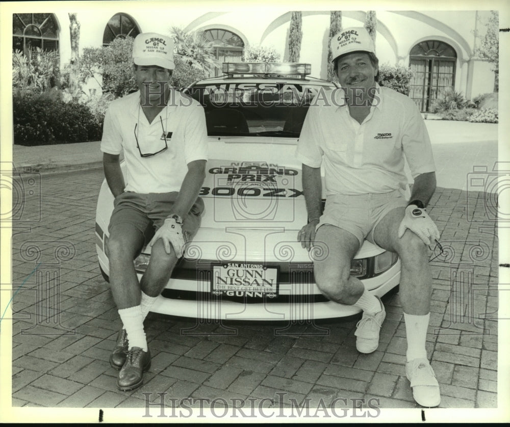 1989 Press Photo Hurley Haywood, Audi GTO Car Driver at Camel Golf Tournament - Historic Images