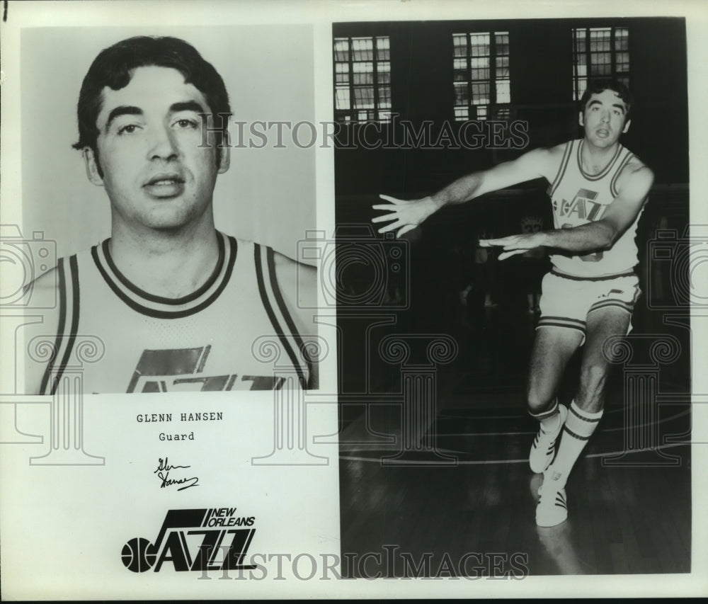 Press Photo Glenn Hansen, New Orleans Jazz Basketball Player - sas13913- Historic Images