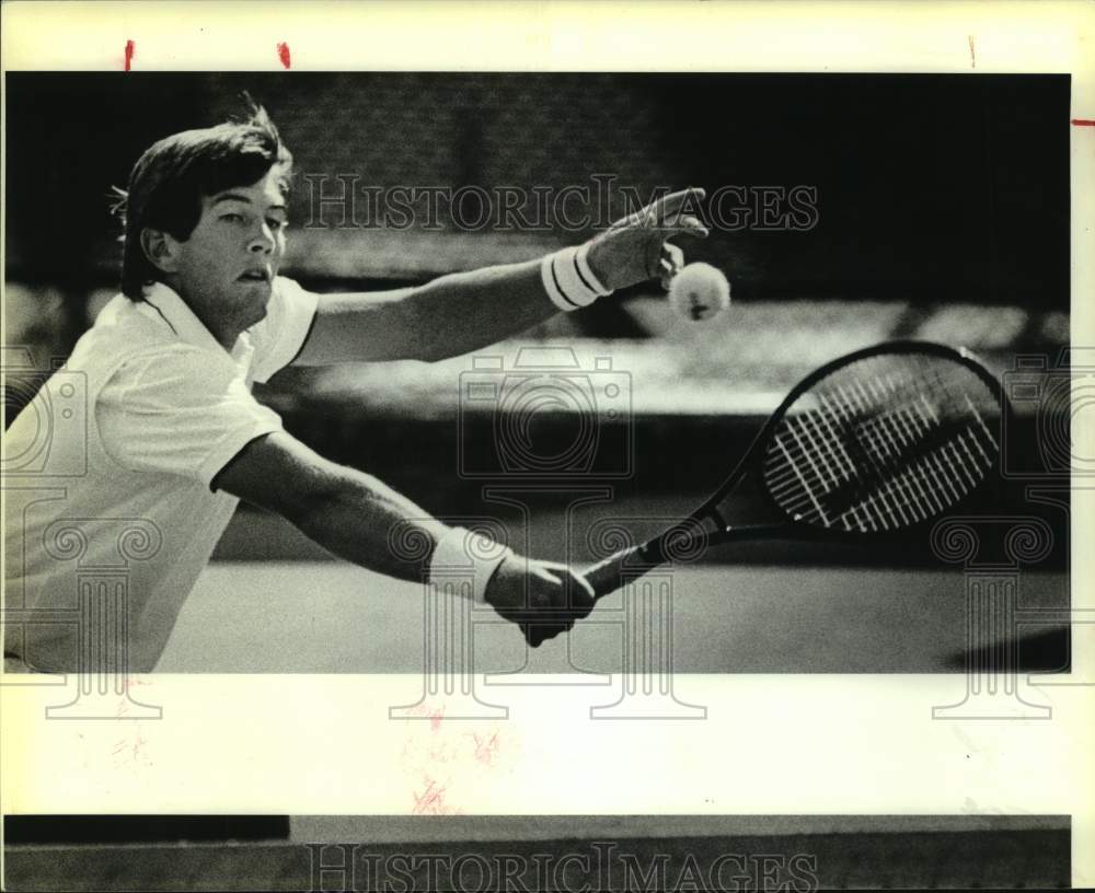 1986 Press Photo Trinity University tennis player Fanie Reinach - sas13987 - Historic Images