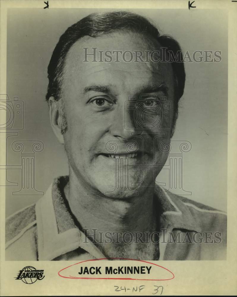 Press Photo Los Angeles Lakers basketball coach Jack McKinney - sas14127- Historic Images