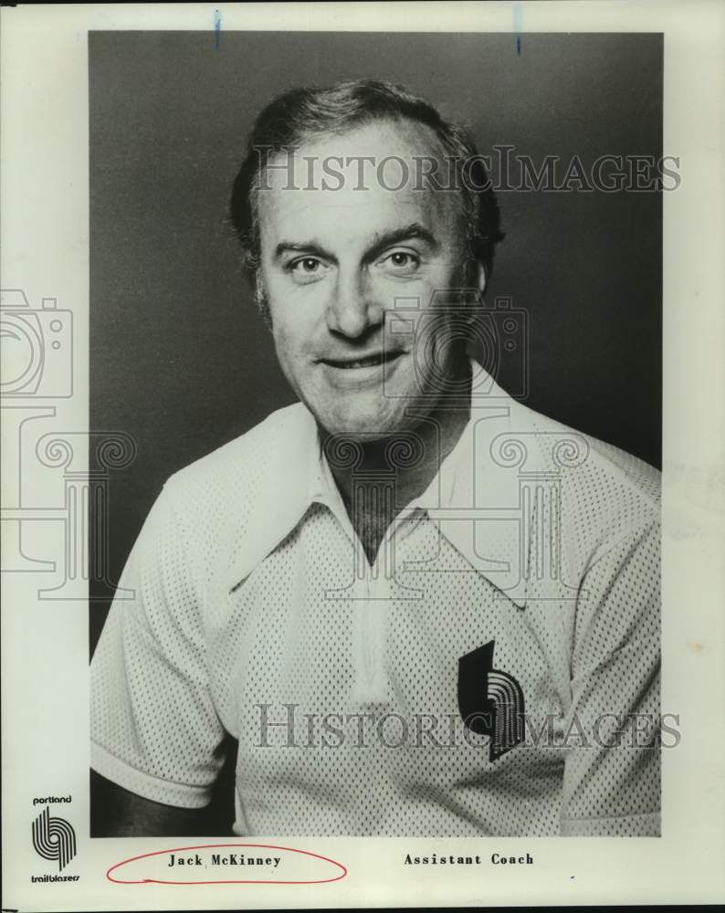Press Photo Portland Trail Blazers assistant basketball coach Jack McKinney - Historic Images