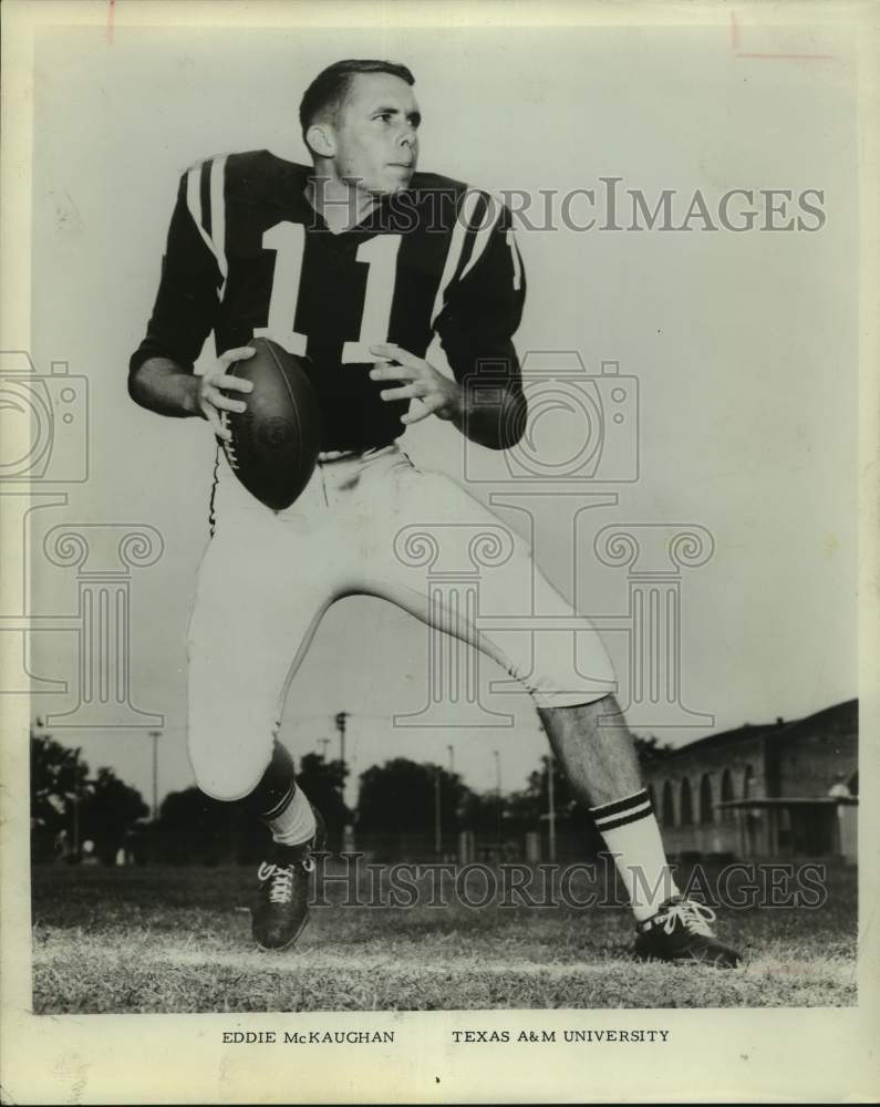 Press Photo Texas A&M football player Eddie McKaughan - sas14143 - Historic Images