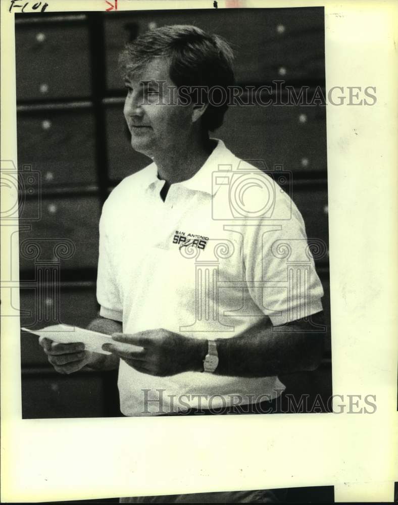 1983 Press Photo San Antonio Spurs coach Morris McHone - sas14151 - Historic Images