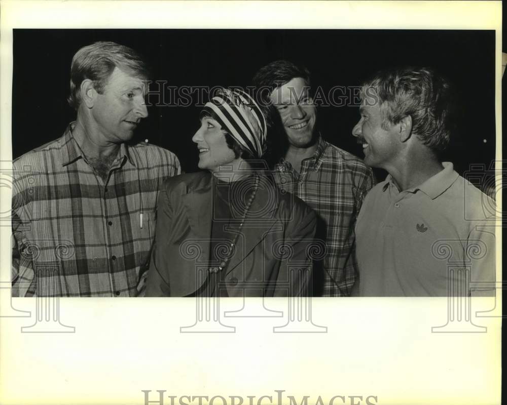 1988 Press Photo Trinity University tennis championship reunion attendees - Historic Images