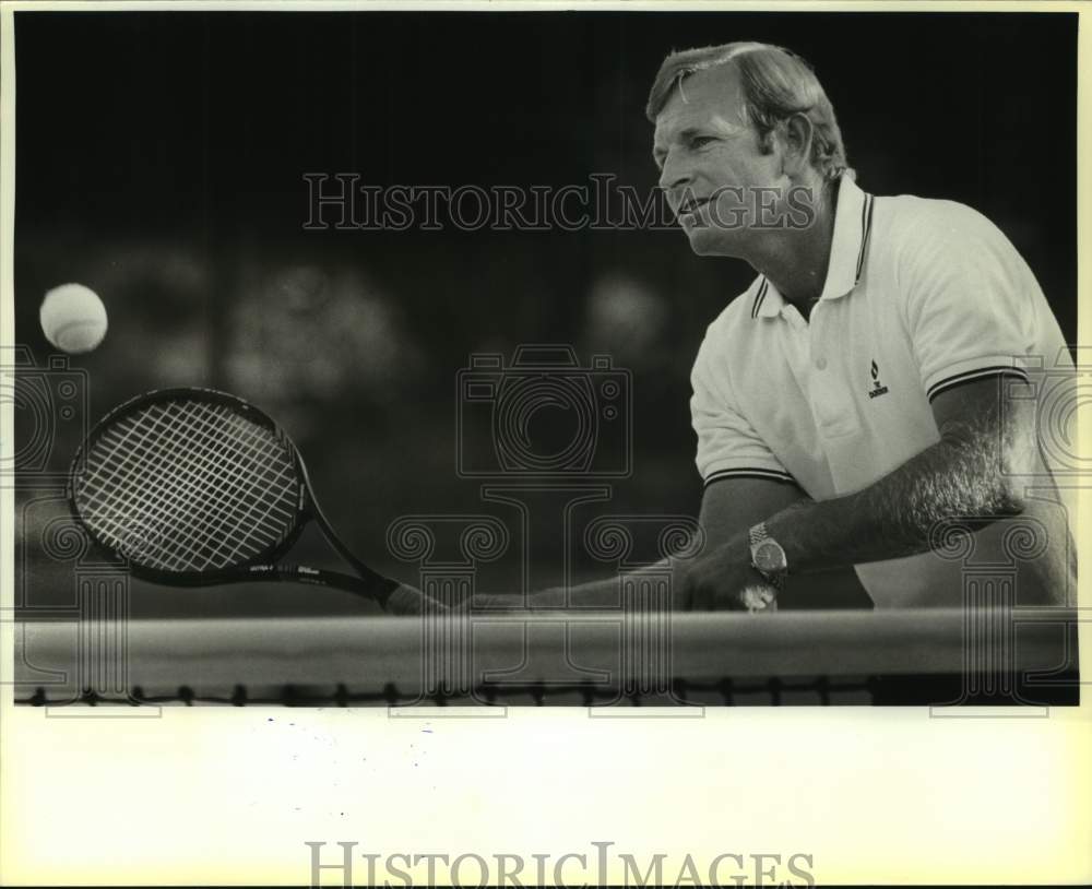 1986 Press Photo Trinity University tennis coach Butch Newman - sas14251 - Historic Images