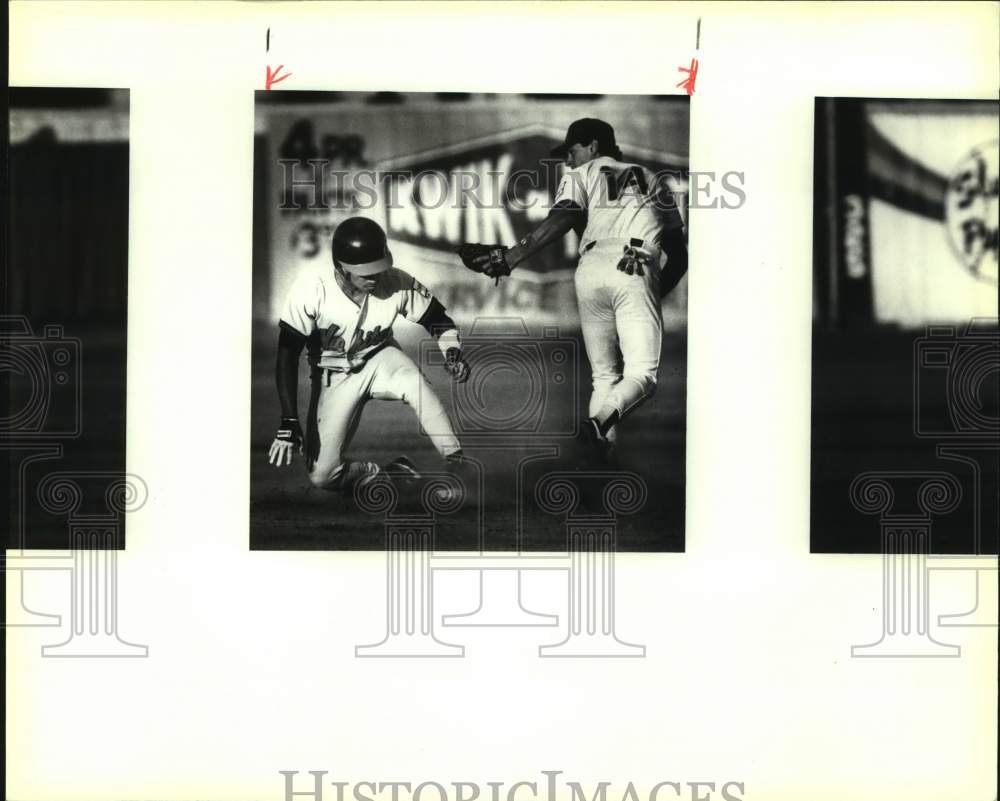 1992 Press Photo The San Antonio Missions and Wichita play pro baseball - Historic Images