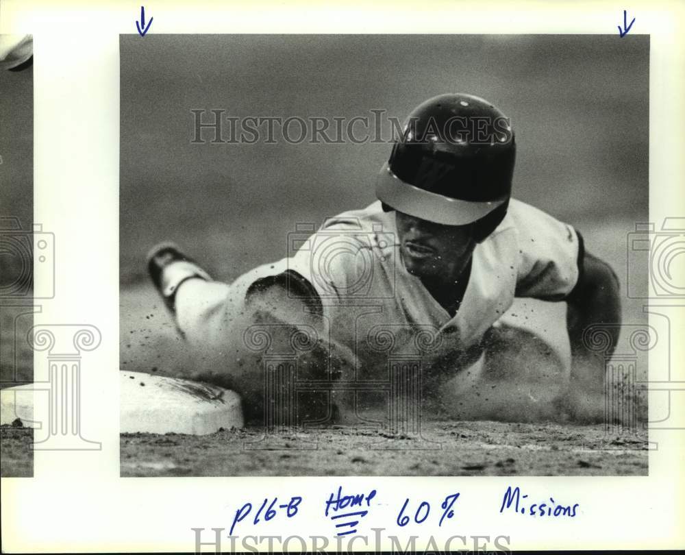 1991 Press Photo San Antonio Missions and Wichita Wranglers play pro baseball - Historic Images