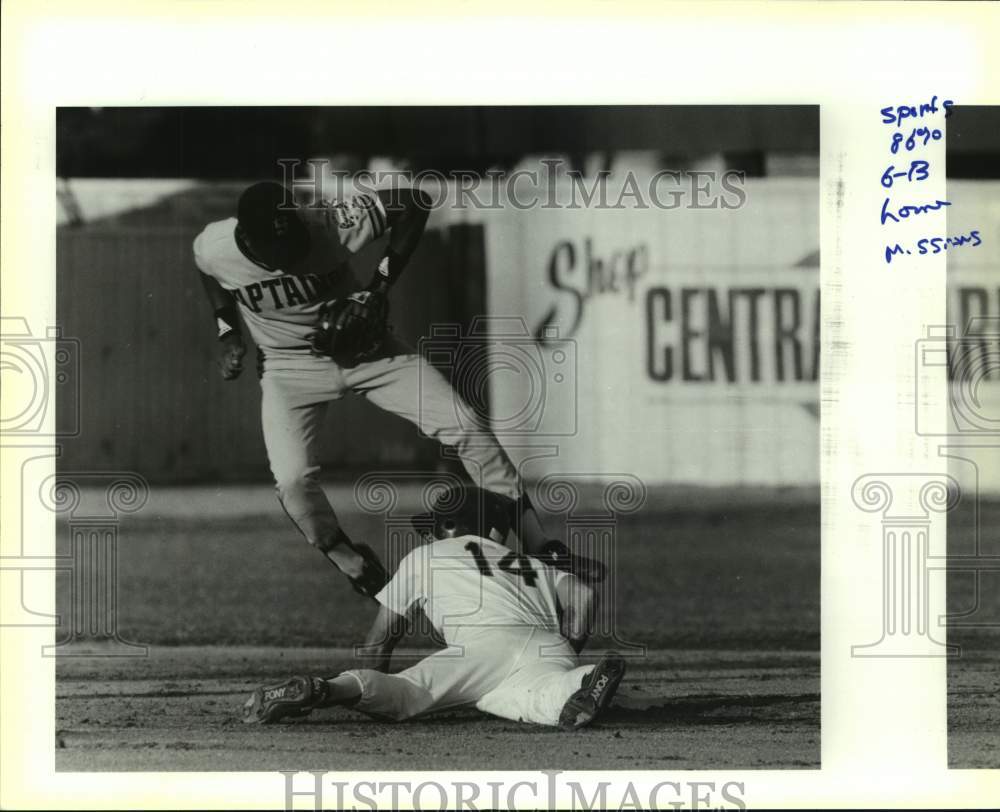 1991 Press Photo Shreveport and the San Antonio Missions play pro baseball - Historic Images