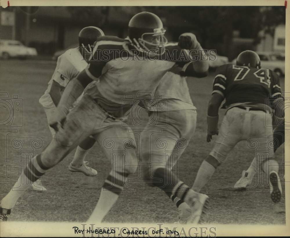 1978 Press Photo San Antonio Charros football player Roy Hubbard - sas14345- Historic Images