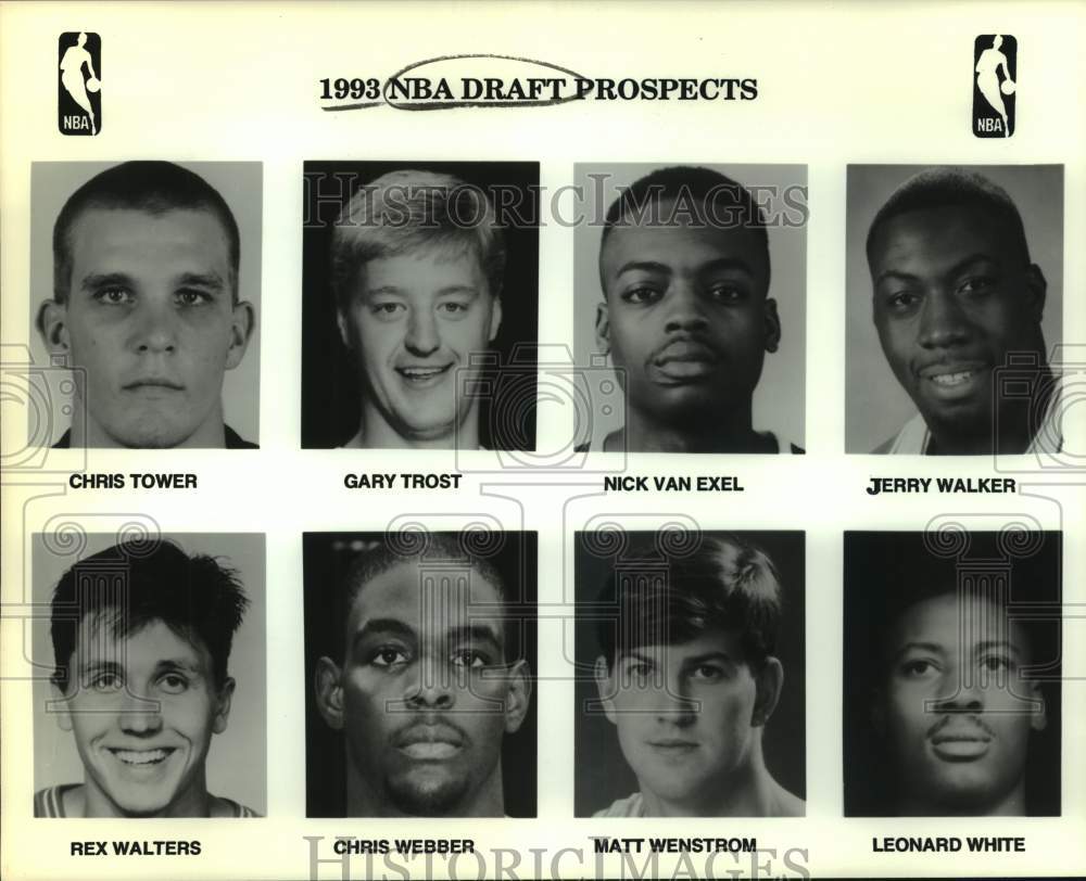 1993 Press Photo NBA basketball draft prospects - sas14437- Historic Images