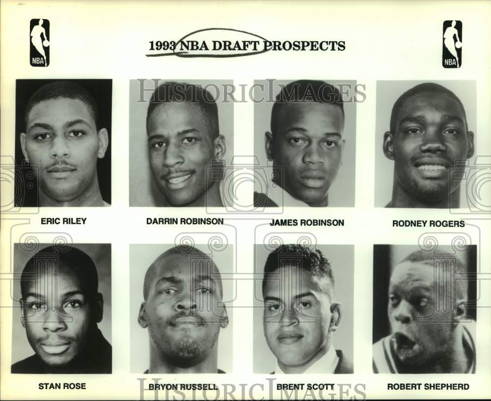 1993 Press Photo NBA basketball draft prospects - sas14438 - Historic Images