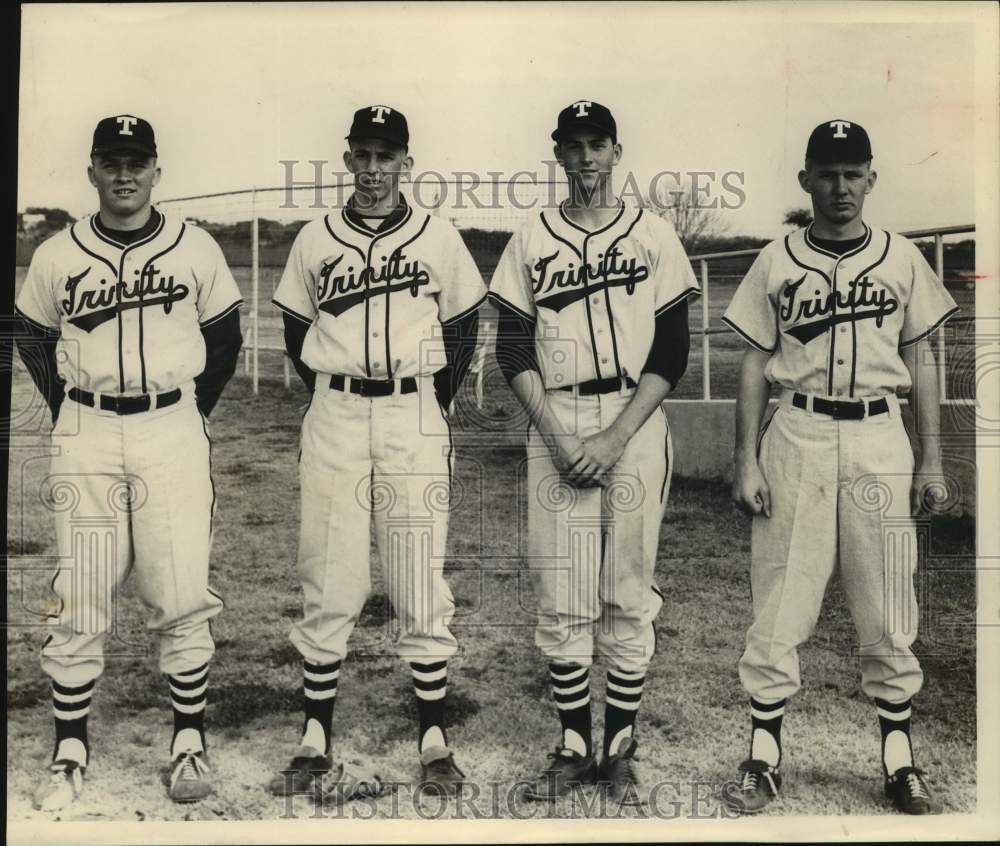 1966 Press Photo A quartet of Trinity University baseball players - sas14489- Historic Images