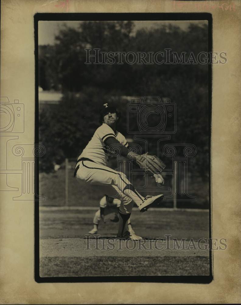 Press Photo Trinity University baseball pitcher Jay Mortiz - sas14583 - Historic Images