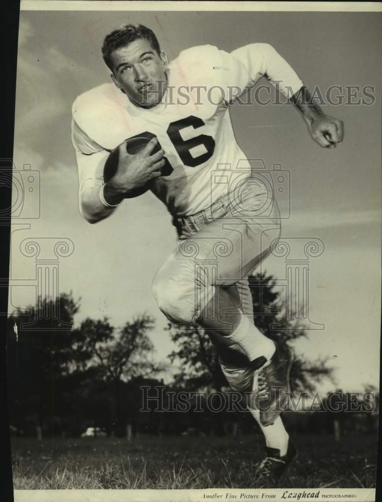 Press Photo Southern Methodist college football player Don Miller - sas14618 - Historic Images
