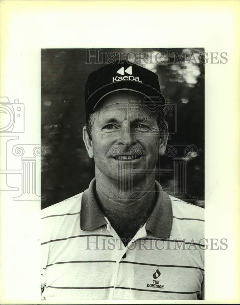 1987 Press Photo Trinity college tennis coach Butch Newman - sas14637 - Historic Images