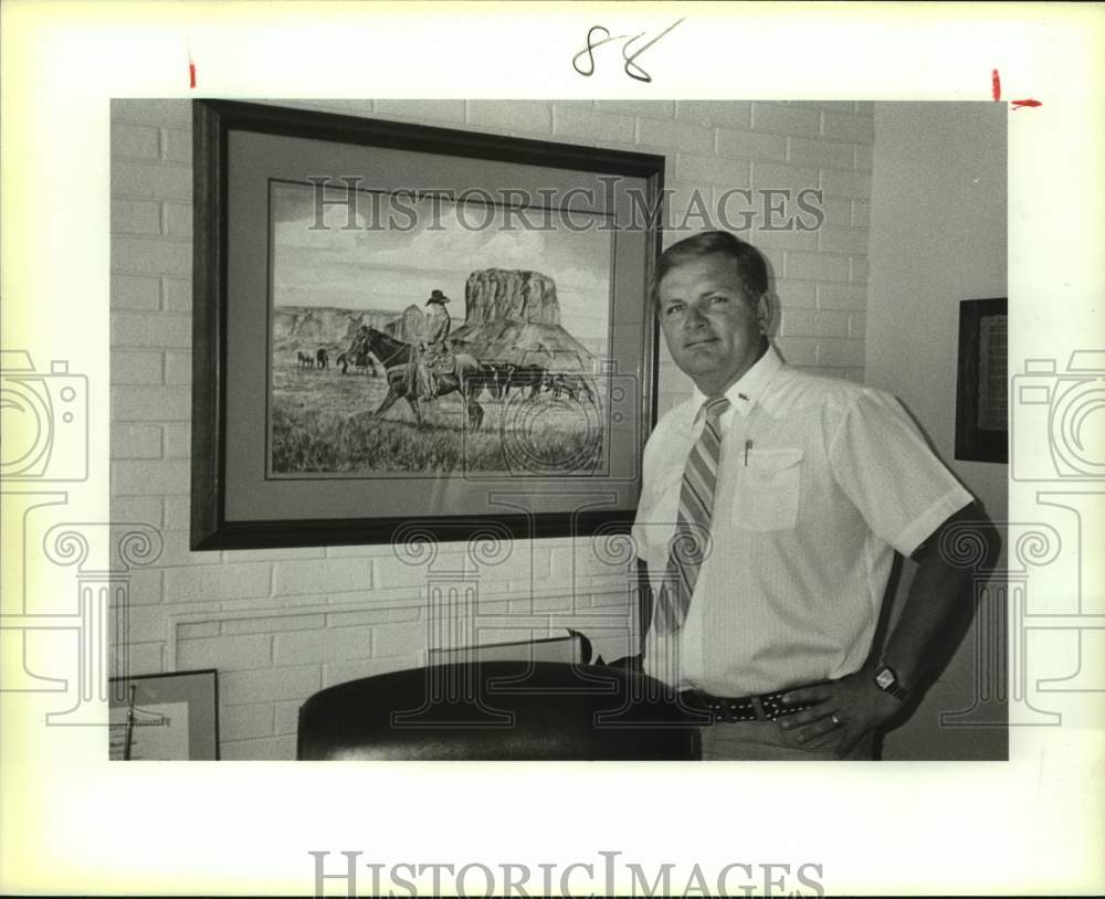 1987 Press Photo Boerne High football Jack Moss - sas14740 - Historic Images