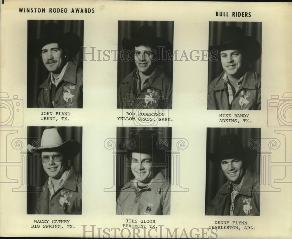 Press Photo Winston Rodeo Awards bull riders - sas14767- Historic Images