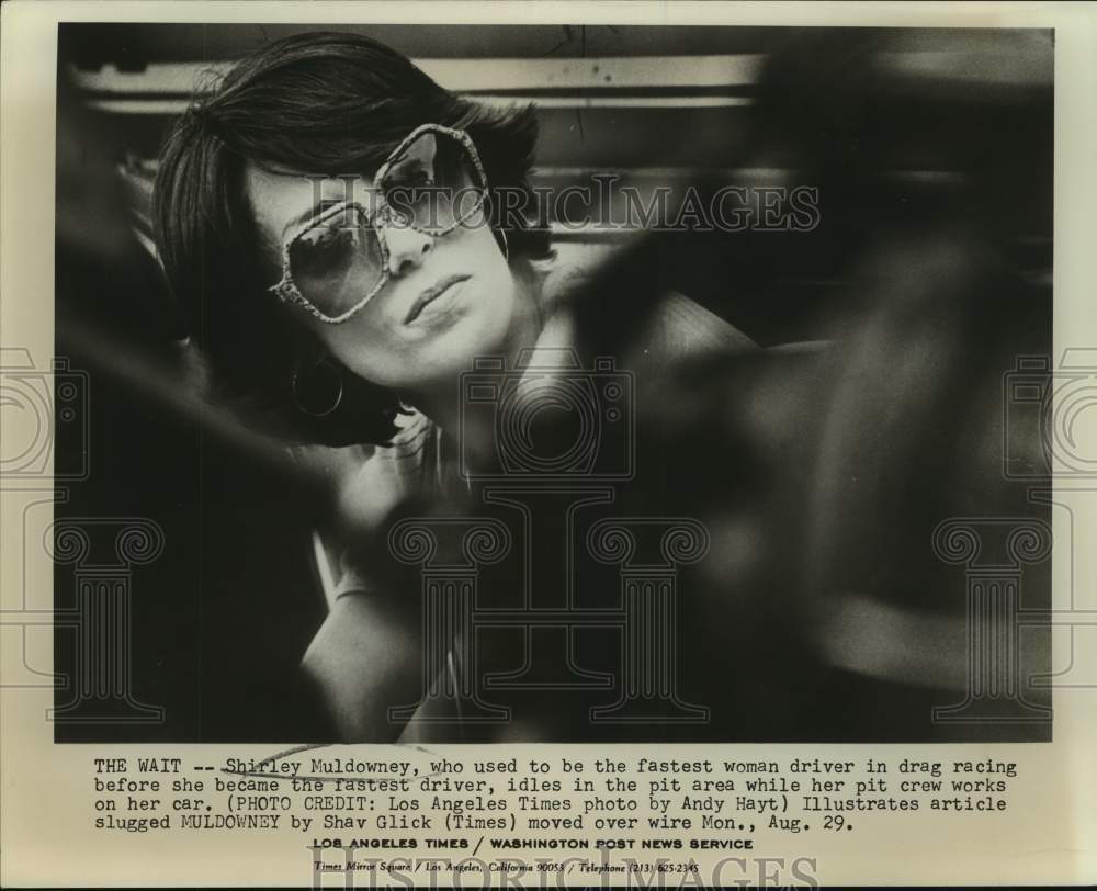 Press Photo Drag racing driver Shirley Muldowney - sas14801 - Historic Images