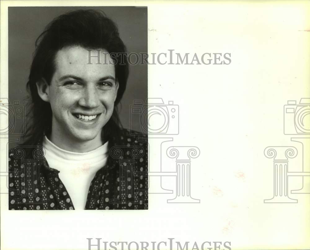 1991 Press Photo Paul Thompson Scholarship recipient John Ludden - sas14811 - Historic Images
