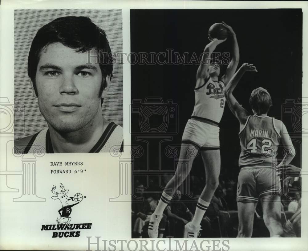 Press Photo Milwaukee Bucks basketball player Dave Meyers - sas14838 - Historic Images