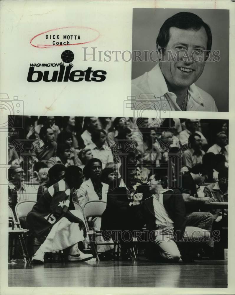 1979 Press Photo Washington Bullets basketball coach Dick Motta - sas14923 - Historic Images