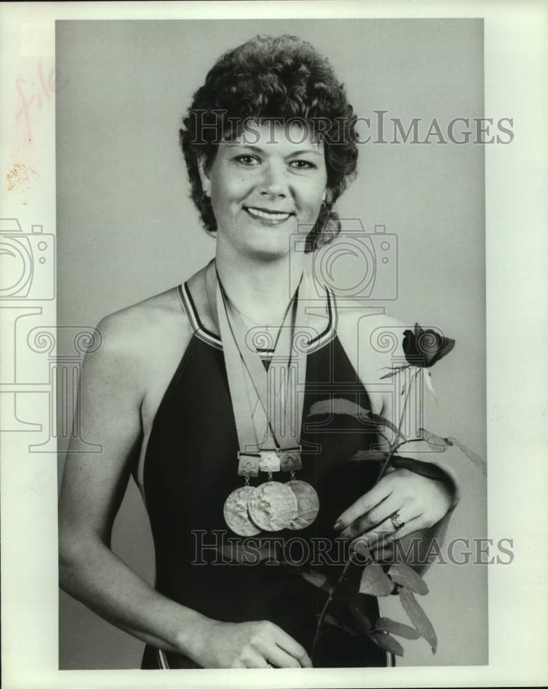 1983 Press Photo Swimmer Debbie Meyer - sas15027 - Historic Images