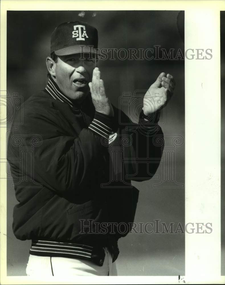 1984 Press Photo Texas-San Antonio college baseball coach Jimmy Shankle - Historic Images