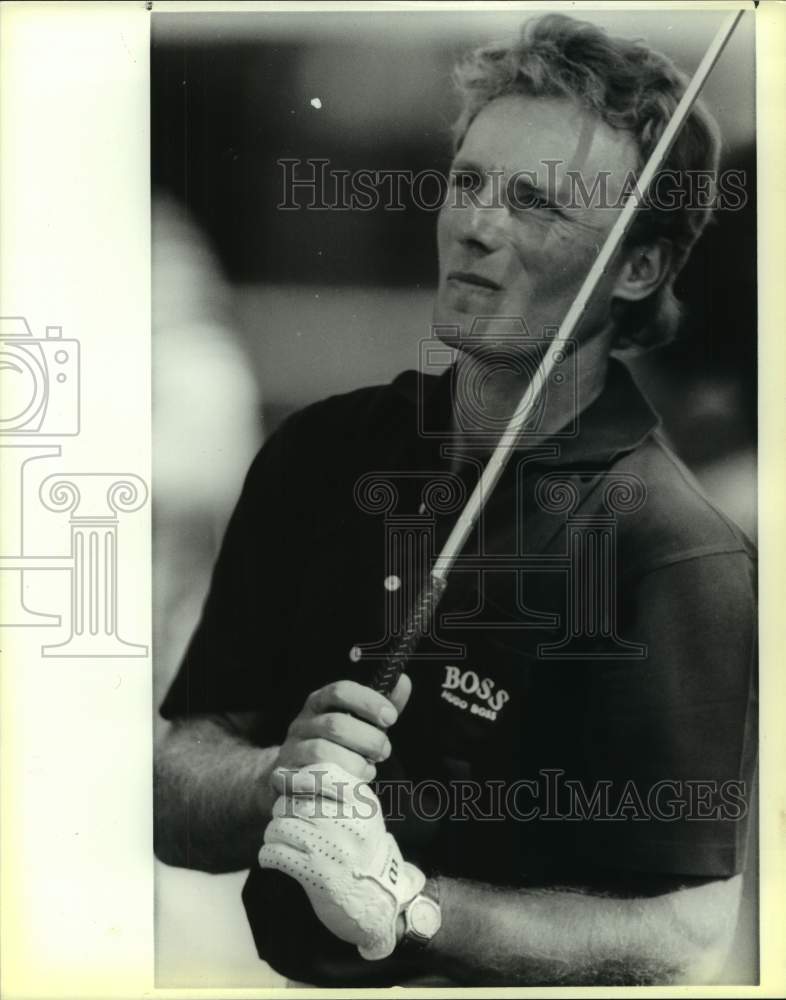 1987 Press Photo Golfer Bernhard Langer plays the PGA Nabisco Championship - Historic Images