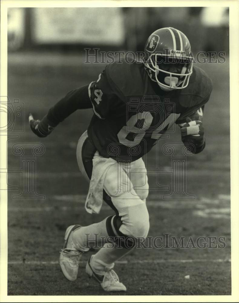 1988 Press Photo Denver Broncos football receiver Ricky Nattiel - sas15259 - Historic Images