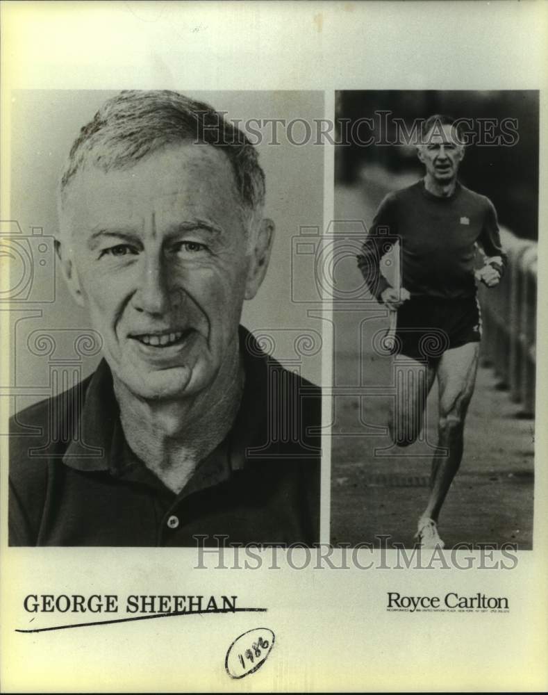 1986 Press Photo Author and runner Dr. George Sheehan - sas15320 - Historic Images