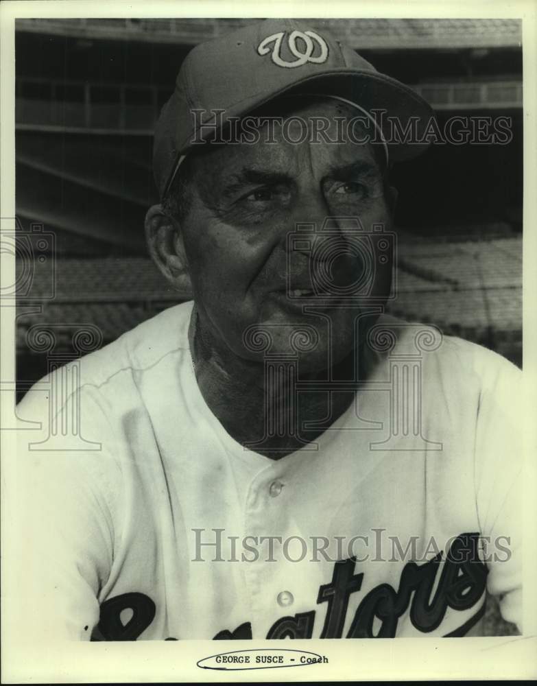 Press Photo Washington Senators baseball coach George Susce - sas15390 - Historic Images