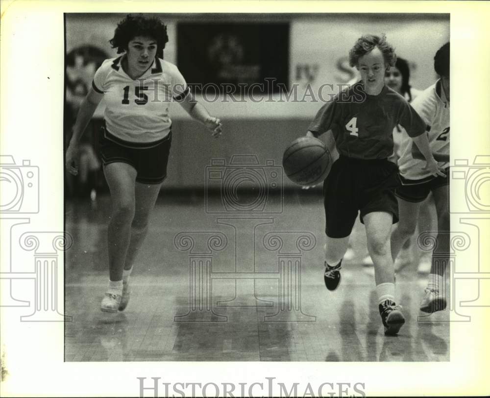 1989 Press Photo Special Olympics basketball players at Texas-San Antonio- Historic Images