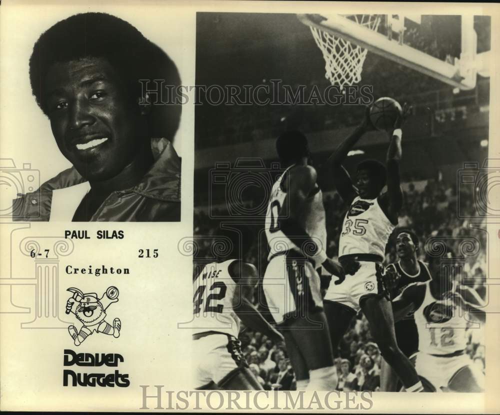 Press Photo Denver Nuggets basketball player Paul Silas - sas15583 - Historic Images