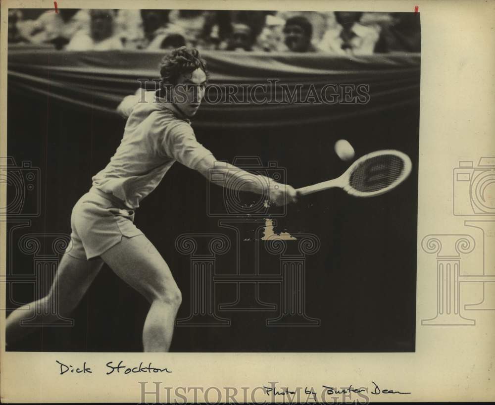 1975 Press Photo Tennis player Dick Stockton in action - sas15619 - Historic Images
