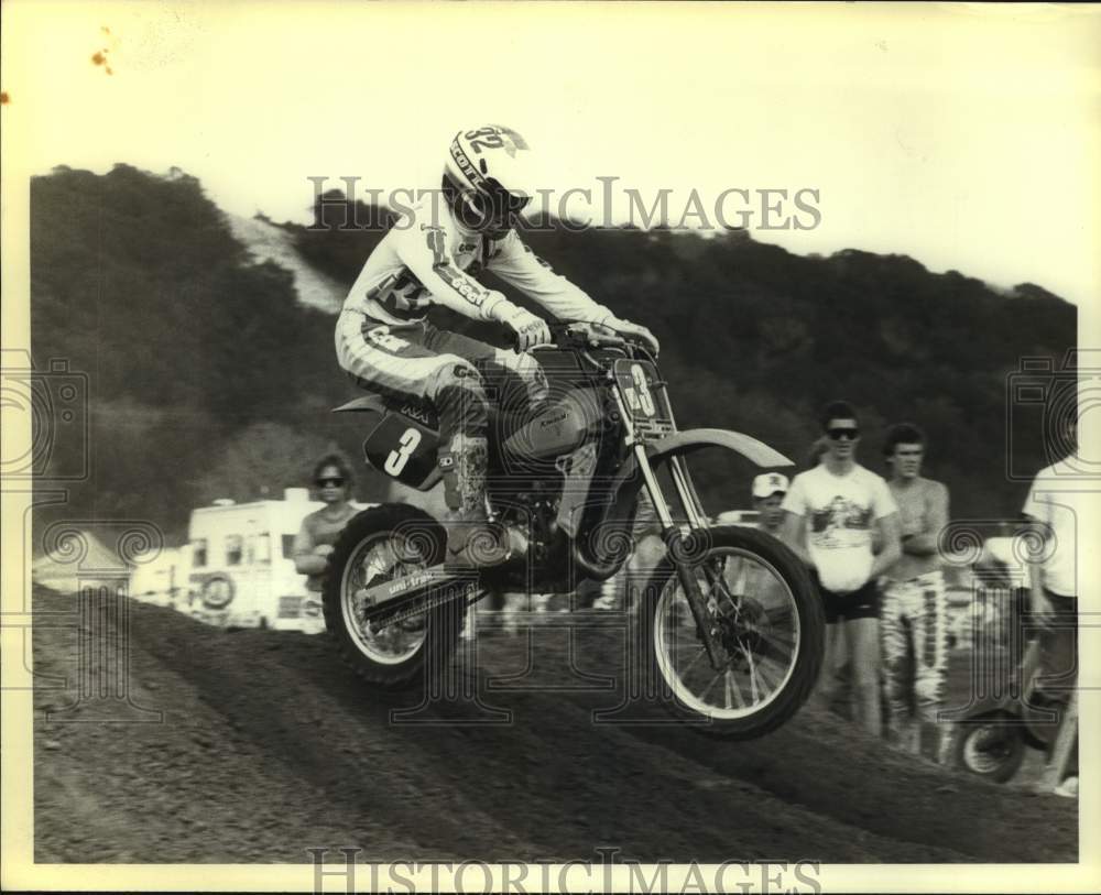 1985 Press Photo San Antonio motocross rider Dale Storbeck - sas15625 - Historic Images