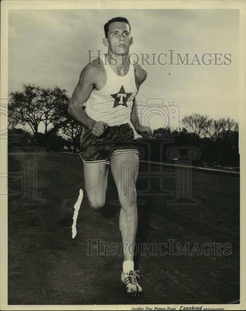Press Photo University of Texas and 1956 Olympics hurdler Eddie Southern - Historic Images