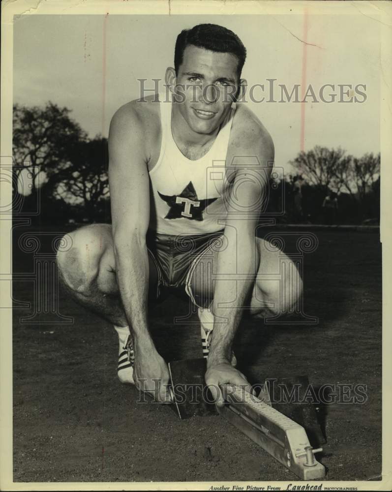 Press Photo University of Texas track star Eddie Southern - sas15690 - Historic Images